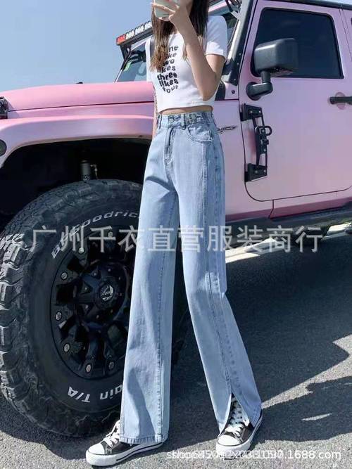 秋季2025新款阔腿高腰网红垂感直筒长裤 外贸批发市场的时尚新宠